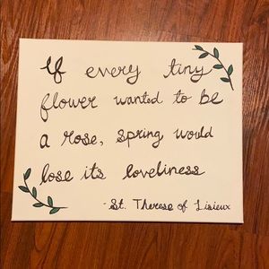 St. Therese Quote Canvas